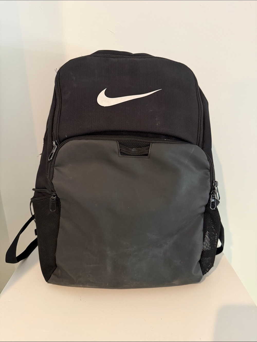 Nike Black and Gray Everyday Backpack with White Swoosh